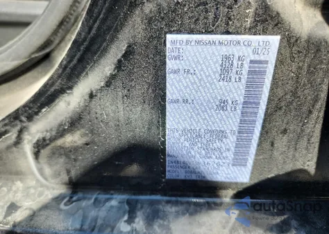 2025 Nissan Altima Sv z USA, uszkodzony, nr VIN 1N4BL4DV1SN362623